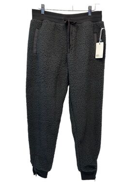 PJ Salvage Black Sherpa Jogger Pants